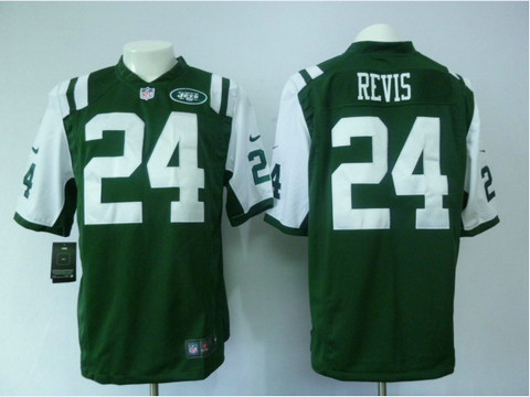 nfl jersey New York Jets 24 Revis Green Game